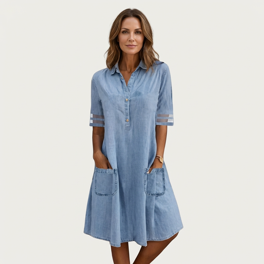 Wonda | Abito Camicia in Denim Sbiadito