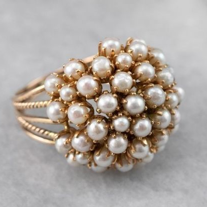 Anello Luna Perla