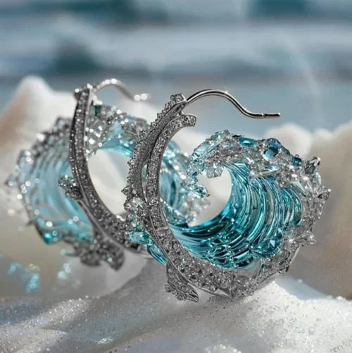 Orecchini Azure Tide