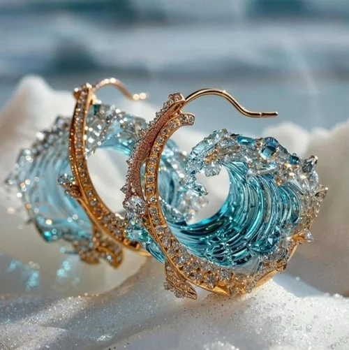 Orecchini Azure Tide