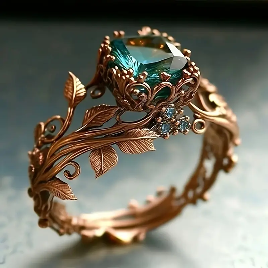 Anello in Cristallo Verde