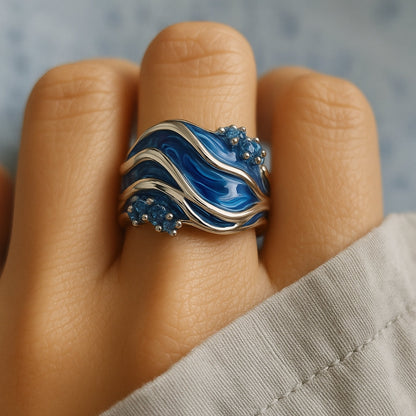 Anello Golden Ocean Wave
