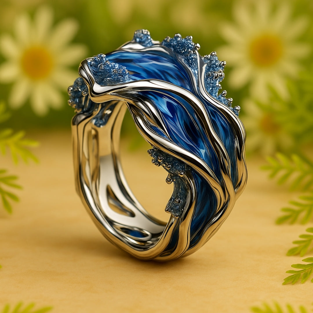Anello Golden Ocean Wave