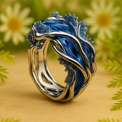 Anello Golden Ocean Wave