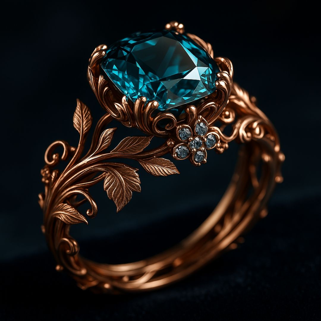Anello in Cristallo Verde