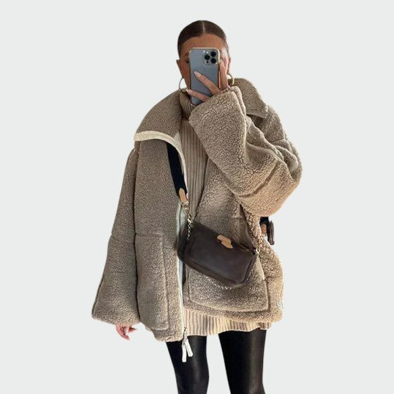 Olivia - Giacca Teddy Oversize