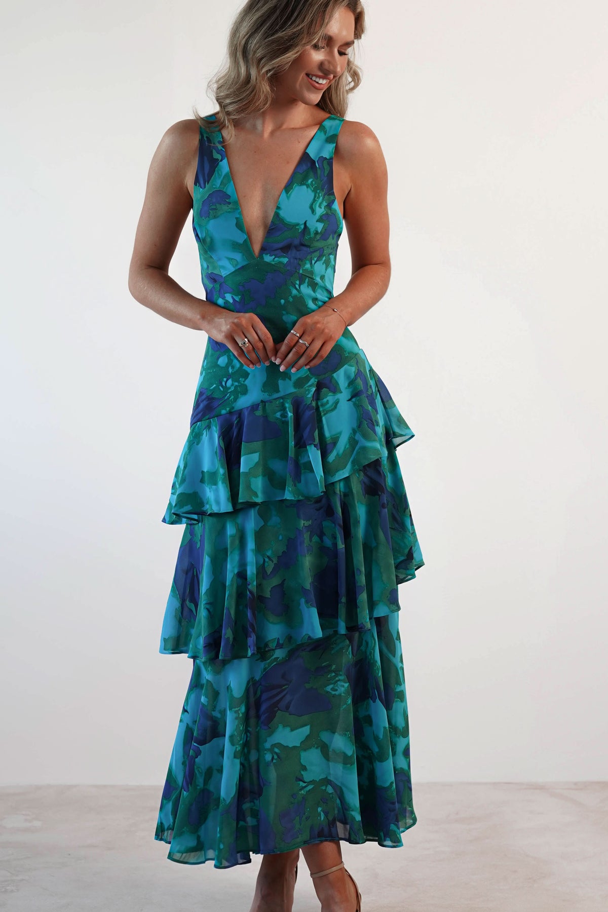 Eva | Abito Midi con Volant