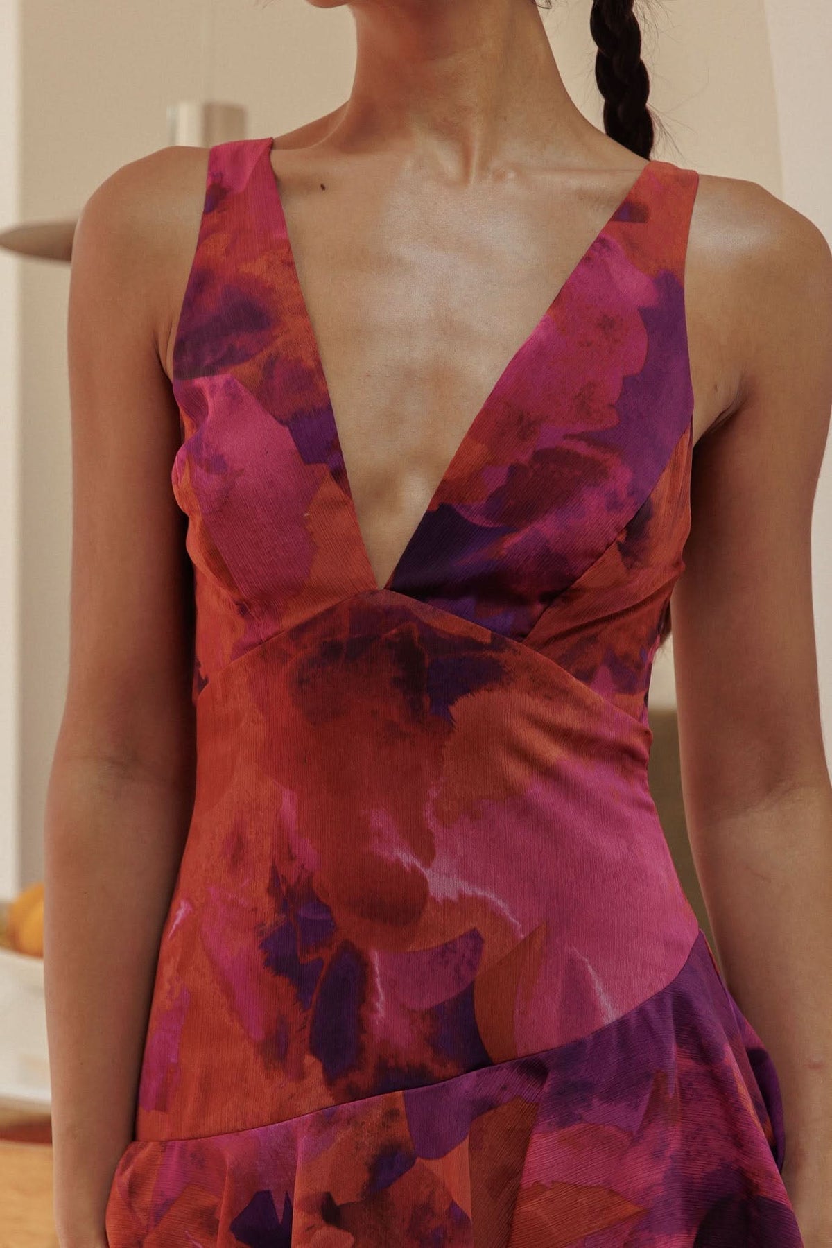 Eva | Abito Midi con Volant
