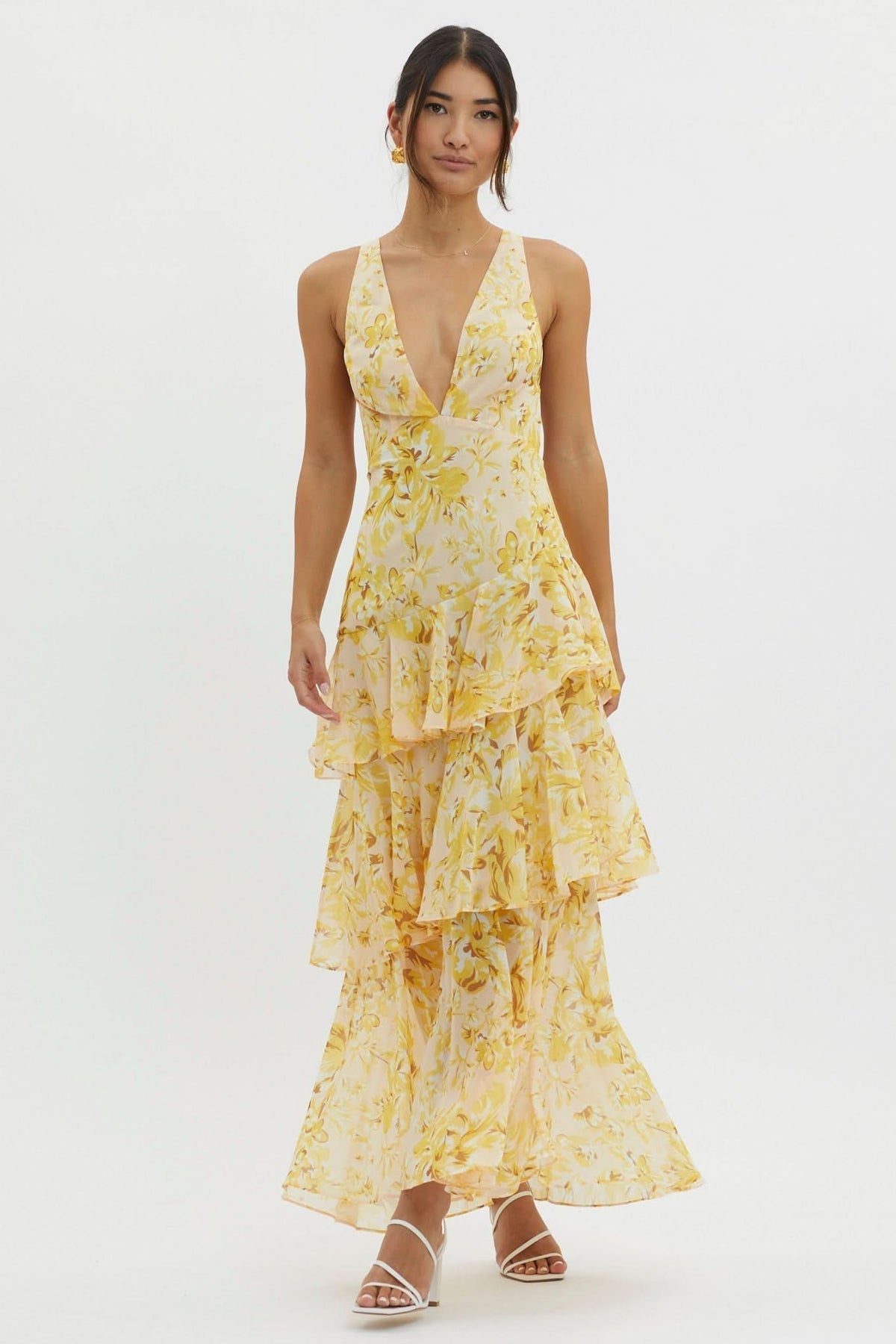 Eva | Abito Midi con Volant