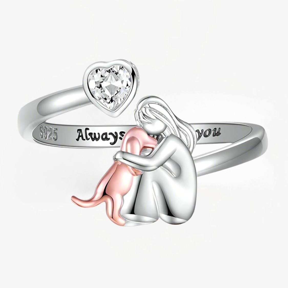 ELDIT | ANELLO ICONA CANE (ROSA)