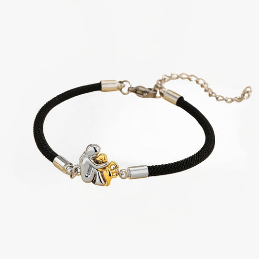 LIORA | BRACCIALE IN CORDINO CON ICONA DI CANE