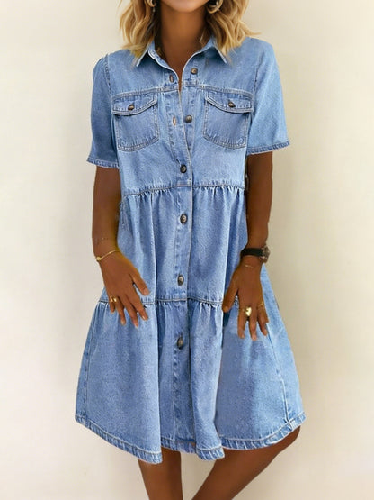 Sofia | Elegante Vestito Casual in Denim