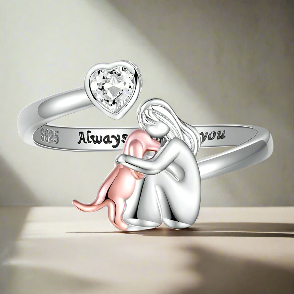 ELDIT | ANELLO ICONA CANE (ROSA)