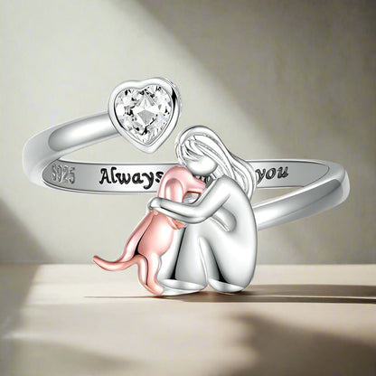 ELDIT | ANELLO ICONA CANE (ROSA)